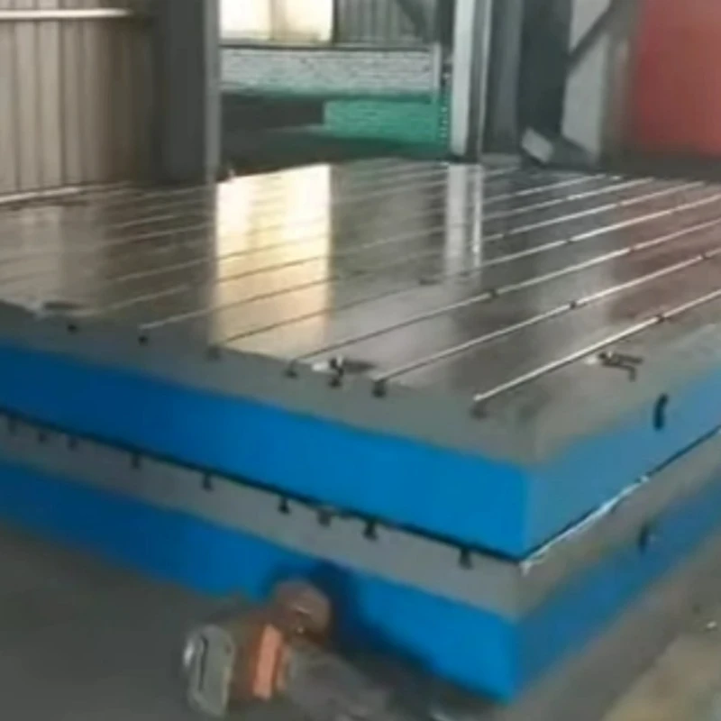 Afgewerkte productdisplay van gietijzeren T -slotplatform
